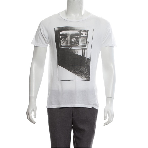 saint laurent graphic tee